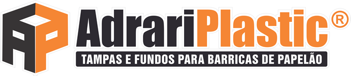 tampas e fundos de plástico para barricas de papelão